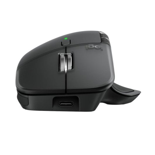 Logitech MX Master 4 Rato Ergonómico Sem Fios RF + Bluetooth 8000 DPI com 8 Botões Grafite