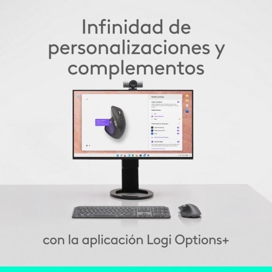 Souris Logitech MX Master 4 Bluetooth Laser 8000 DPI Argent 8 Boutons Ergonomique