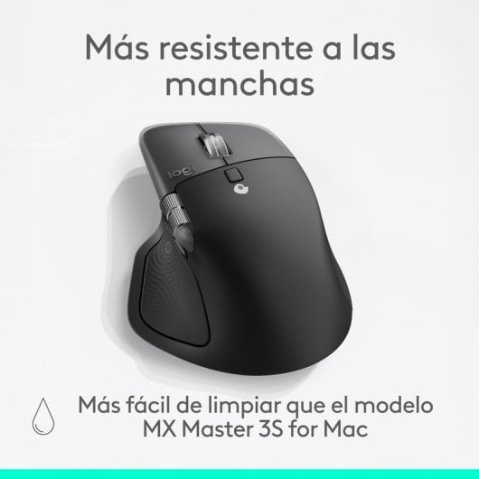 Souris Logitech MX Master 4 Bluetooth Laser 8000 DPI Argent 8 Boutons Ergonomique