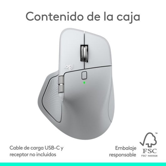 Souris Logitech MX Master 4 Bluetooth 8000DPI Argent 8 Boutons Ergonomique