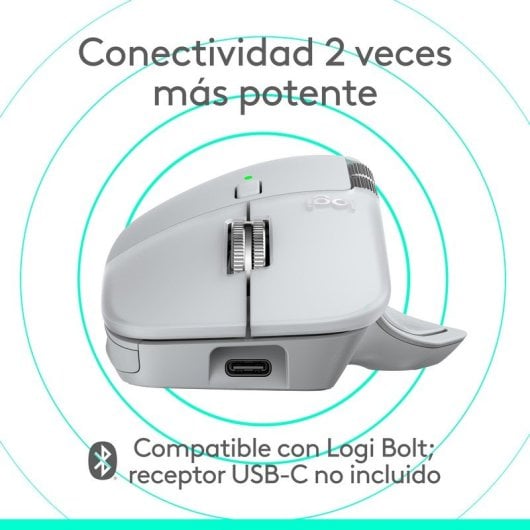 Souris Logitech MX Master 4 Bluetooth 8000DPI Argent 8 Boutons Ergonomique