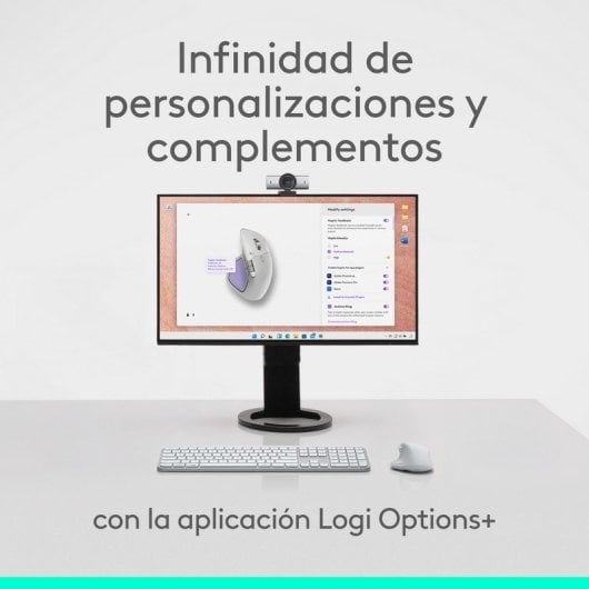 Souris Logitech MX Master 4 Bluetooth 8000DPI Argent 8 Boutons Ergonomique