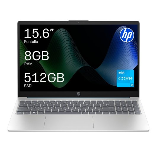 Portátil HP 15-fd0271ns 15.6" Intel Core i3-N305 8GB 512GB SSD FreeDOS Moonlight Blue