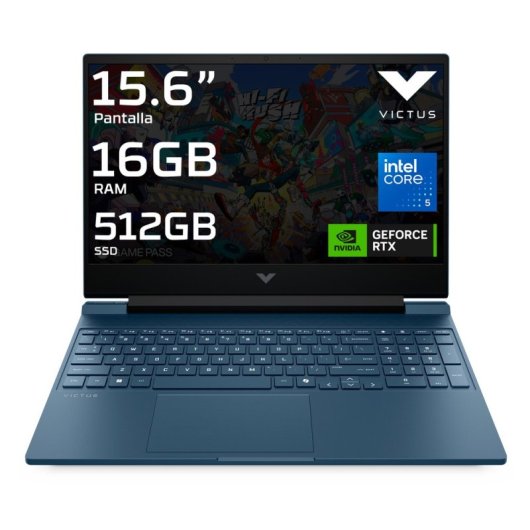 Ordinateur portable HP Victus 15-fa2001ns 15.6" Intel Core 5 210H 16Go 512Go SSD RTX 5050 Windows 11