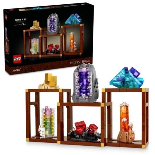 Bauset LEGO Ideas 21362 Mineraliensammlung 880 Teile Kreatives Ausstellungsset