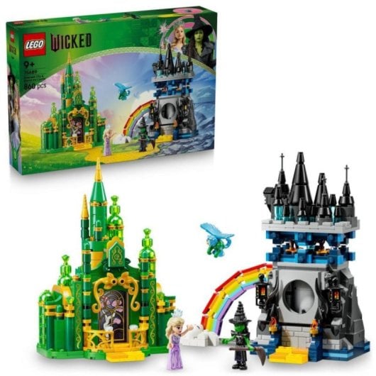 Jeu de construction Lego 75689 Wicked Emerald City et Château de Kiamo Ko 860 pièces