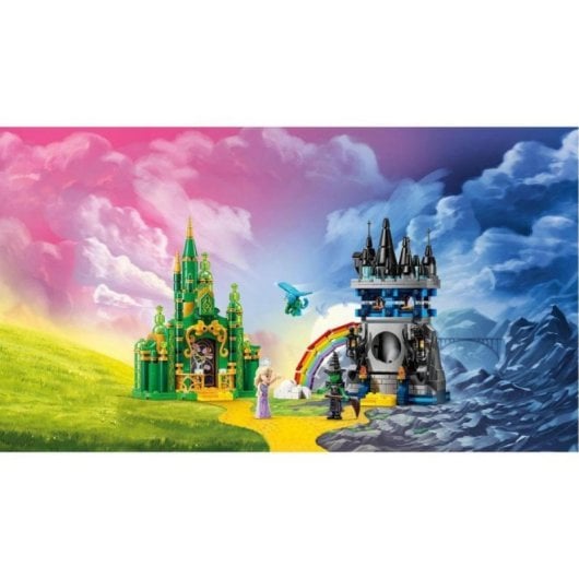 Jeu de construction Lego 75689 Wicked Emerald City et Château de Kiamo Ko 860 pièces