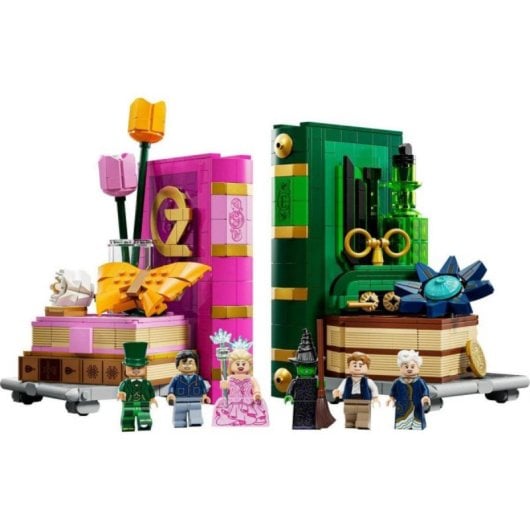 Suporte de Livros Lego 75691 Wicked Glinda e Elphaba 1327 peças 6 minifiguras