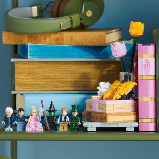Suporte de Livros Lego 75691 Wicked Glinda e Elphaba 1327 peças 6 minifiguras