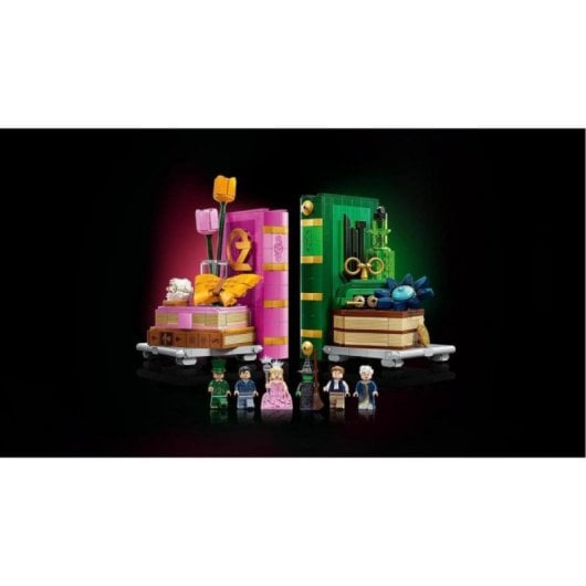 Suporte de Livros Lego 75691 Wicked Glinda e Elphaba 1327 peças 6 minifiguras