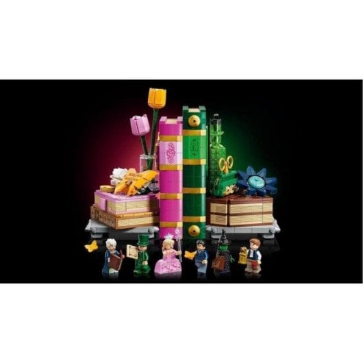 Sujetalibros LEGO 75691 Wicked Glinda y Elphaba 1327 piezas 6 minifiguras adultos