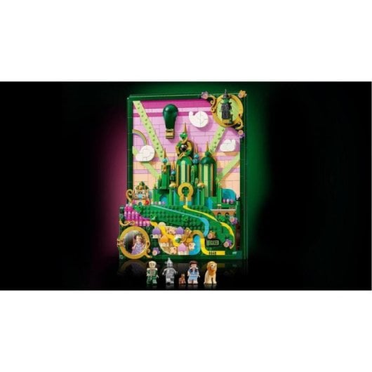 Décoration murale LEGO 75685 Wicked Emerald City 1518 pièces 6 minifigurines