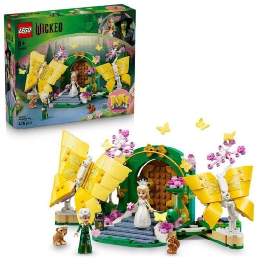 Jeu de construction Lego 75688 Wicked Boda De Glinda 476 pièces, mariposas articulées, 8+