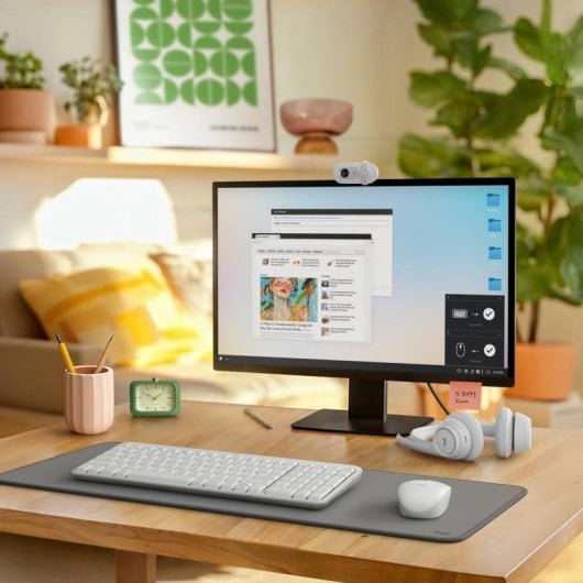 Teclado + Rato membrana Logitech MK250 Layout ES Bluetooth compacto branco