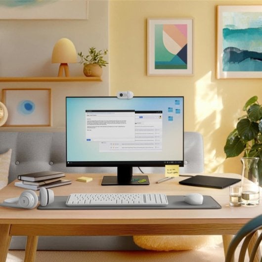 Teclado + Rato membrana Logitech MK250 Layout ES Bluetooth compacto branco