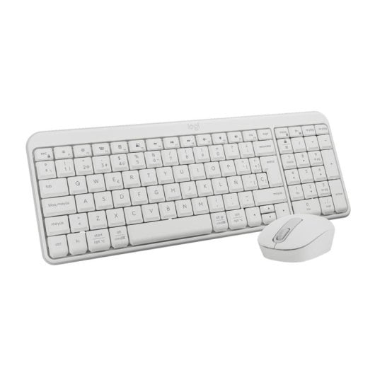 Teclado + Rato membrana Logitech MK250 Layout ES Bluetooth compacto branco