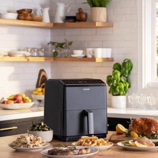 Airfryer Cosori Dual Blaze 6,4L 1700W Dubbele Verwarming 12 Programma's Wi-Fi