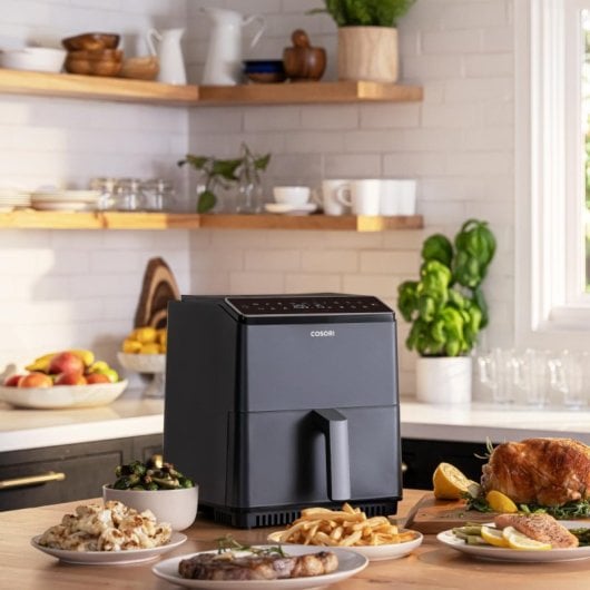 Friggitrice ad aria Cosori Dual Blaze 6.4L 1700W touchscreen programmi automatici