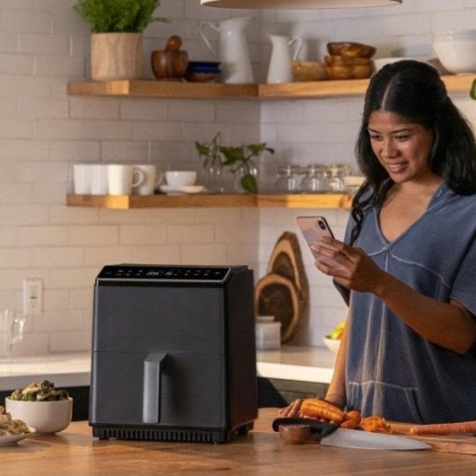 Heißluftfritteuse Cosori Dual Blaze 6,4L 1700W mit 12 Programmen App-Steuerung