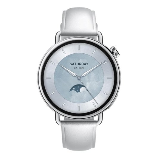 Xiaomi Watch S4 Bluetooth 41mm AMOLED Plata Correa Blanca Resistencia al Agua 5ATM SpO2 Pulsómetro