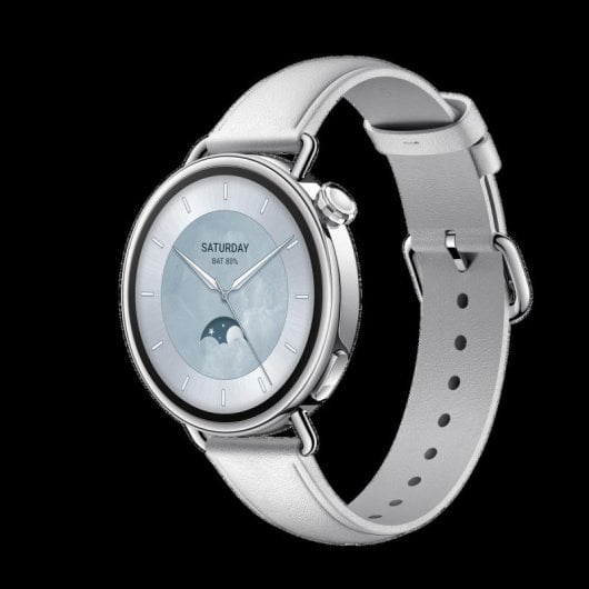 Xiaomi Watch S4 Bluetooth 41mm AMOLED Plata Correa Blanca Resistencia al Agua 5ATM SpO2 Pulsómetro