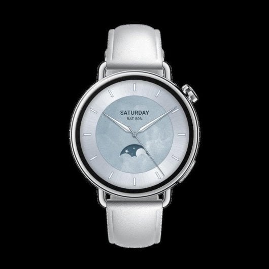 Xiaomi Watch S4 Bluetooth 41mm AMOLED Argent Bracelet Blanc Unique 5ATM SpO2 Pulsomètre