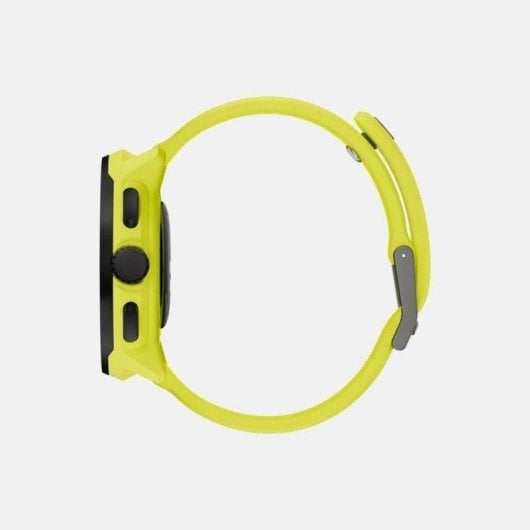 Suunto Run Bluetooth GPS 46mm AMOLED Boîtier Noir Bracelet Jaune M Étanche 50m SpO2 Pulsomètre