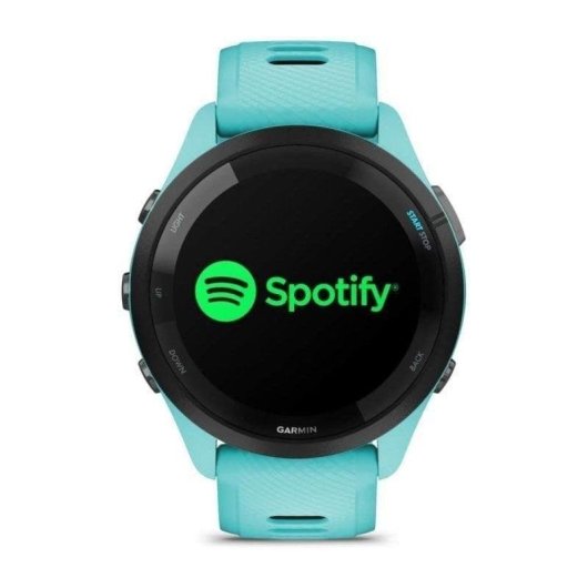 Garmin Forerunner 265 Bluetooth GPS 46mm AMOLED Noir Turquoise Résistance 5ATM SpO2