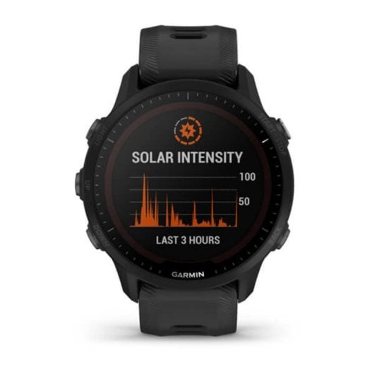 Garmin Forerunner 955 Bluetooth GPS NFC 46.5mm MIP Preto Tamanho Único Resistência à Água 5ATM SpO2