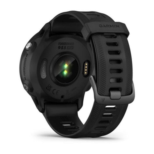 Garmin Forerunner 955 Bluetooth GPS NFC 46.5mm MIP Preto Tamanho Único Resistência à Água 5ATM SpO2
