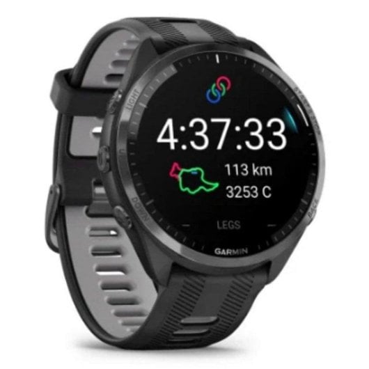Garmin Forerunner 965 Bluetooth GPS WiFi 47mm AMOLED Schwarz Einheitsgröße 5ATM SpO2 Pulsmesser Schlafmonitor