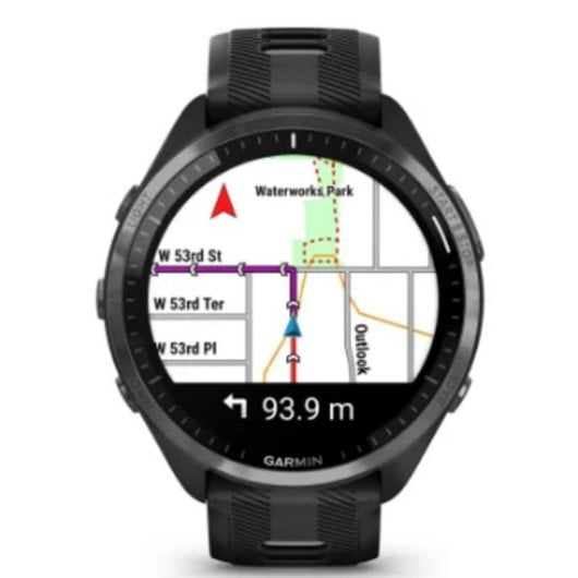 Garmin Forerunner 965 Bluetooth GPS 47mm AMOLED Preto Tamanho Único Resistente à Água SpO2 Pulsómetro Monitor de Sono
