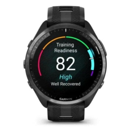 Garmin Forerunner 965 Bluetooth GPS WiFi 47mm AMOLED Schwarz Einheitsgröße 5ATM SpO2 Pulsmesser Schlafmonitor