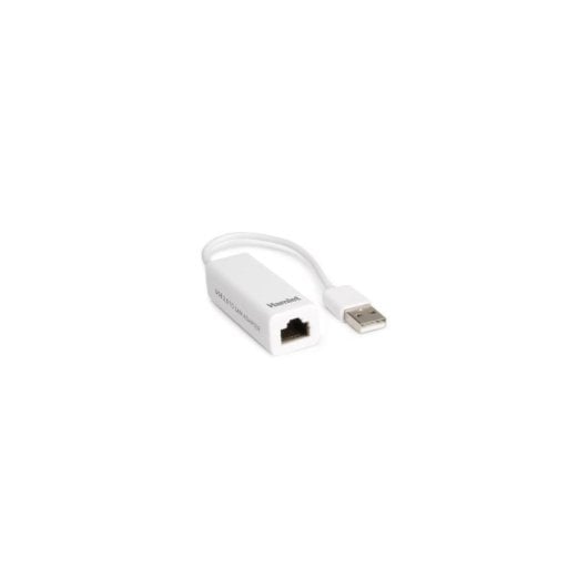 Tarjeta de Red Hamlet HNU2F100 USB 100 Mbps Alámbrica Compacta Blanco