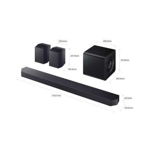 Barra de sonido Samsung HW-Q930F/ZF WiFi Bluetooth 580W Dolby Atmos Subwoofer inalámbrico