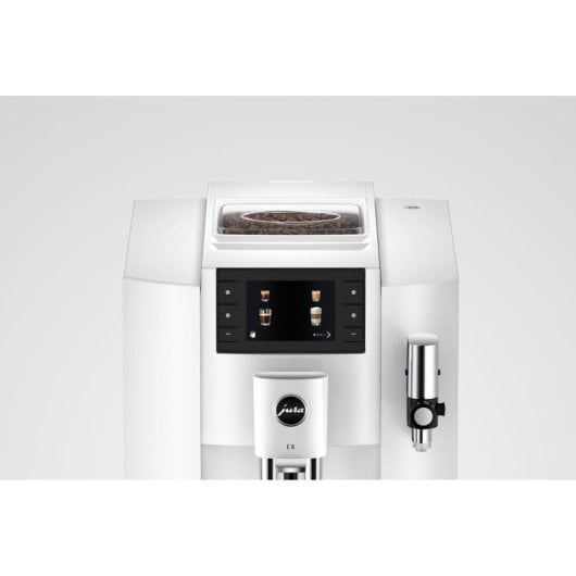Kaffeevollautomat JURA E8 Piano White 1,9L 15 bar integriertes Mahlwerk WLAN/BT 17 Getränke