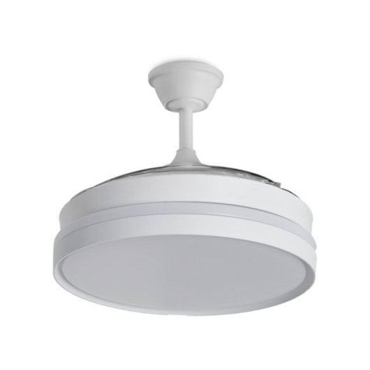 Ventilador de techo Yoevu Eos One LED motor DC aspas retráctiles Alexa control remoto