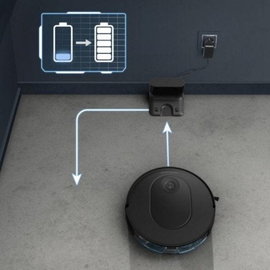Aspirador Robô com Mopa Rowenta X-Plorer RR8L65 Com Esvaziamento Automatico Navegação Sensores 4 Níveis de Sucção Controlo por Voz
