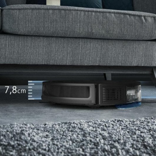Aspirador Robô com Mopa Rowenta X-Plorer RR8L65 Com Esvaziamento Automatico Navegação Sensores 4 Níveis de Sucção Controlo por Voz