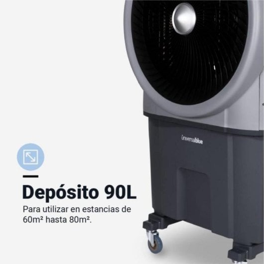 Climatizador evaporativo Universal Blue Tulum 7090 90L 10000 m3/h branco preto controlo remoto
