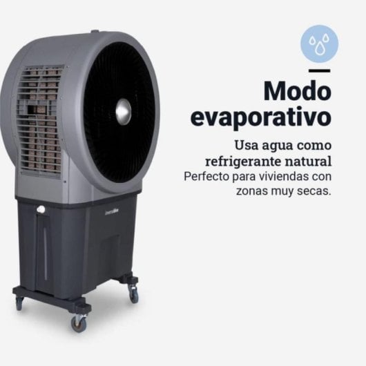 Climatizador evaporativo Universal Blue Tulum 7090 90L 10000 m3/h branco preto controlo remoto