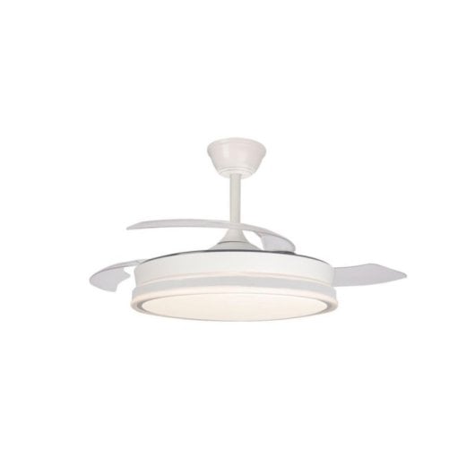 Ventoinha de Teto CristalRecord SuperEco Retratil LED 9000lm 45W 3 CCT Branco