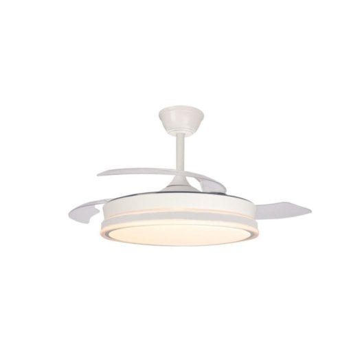 Ventoinha de Teto CristalRecord SuperEco Retratil LED 9000lm 45W 3 CCT Branco