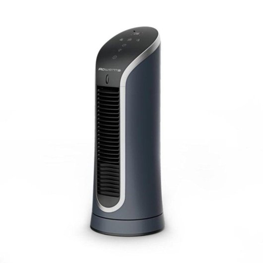 Ventilador Torre Rowenta Eole Compact VU6220F0 11W 6 Velocidades Silencioso Temporizador LED