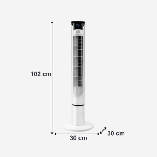 Ventilador Torre Black+Decker BXEFT49E 45 W 3 Velocidades 102 cm Blanco