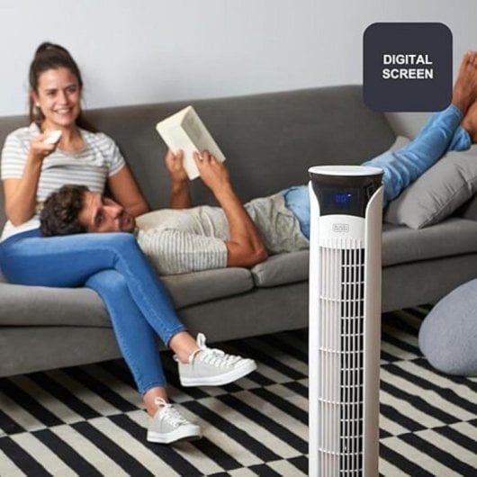 Ventilador Torre Black+Decker BXEFT49E 45 W 3 Velocidades 102 cm Blanco