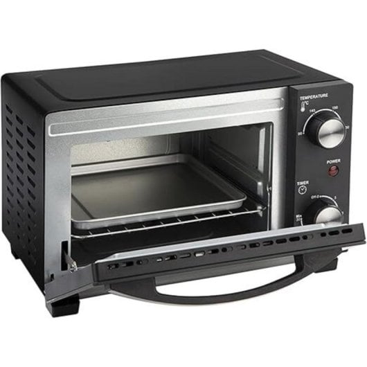 Horno elétrico Jata JEHN0910 10 L Preto grill temporizador e vapor
