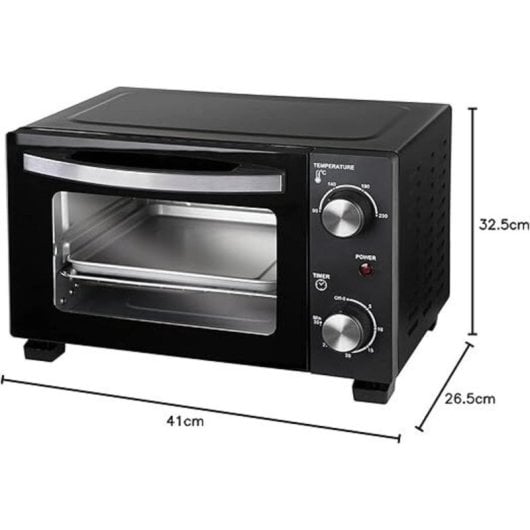 Horno elétrico Jata JEHN0910 10 L Preto grill temporizador e vapor