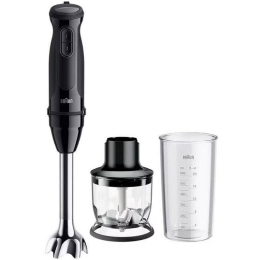 Batidora Braun MultiQuick 3 MQ30201M 900 W Acero Inoxidable y Vaso 600 ml
