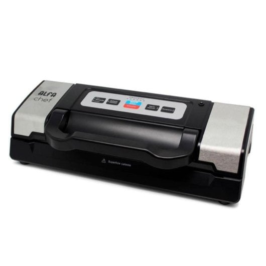 Envasadora Alfa Chef 2 Funções 0,7 bar 9L/min Preto Inox Compacta